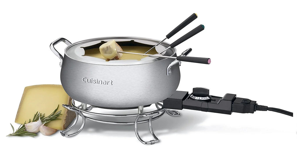 3-Quart Stainless Steel Electric Fondue Pot with Forks W712