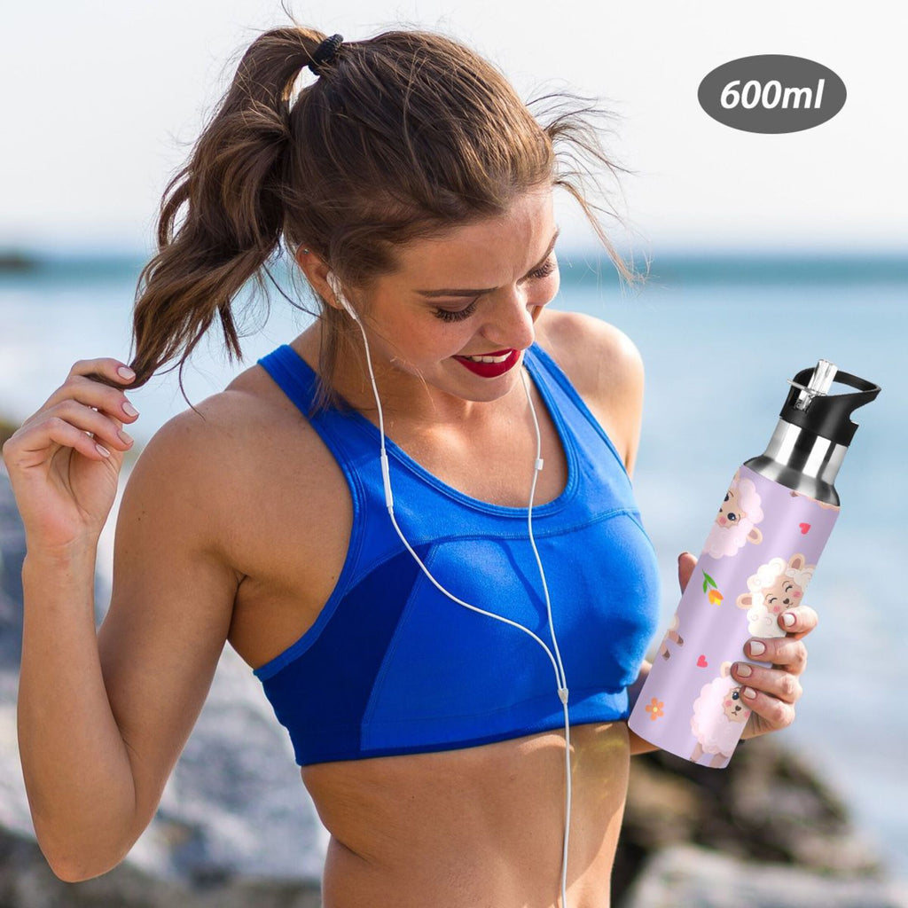 Stainless Steel Insulated Water Bottle with Straw Lid G9682