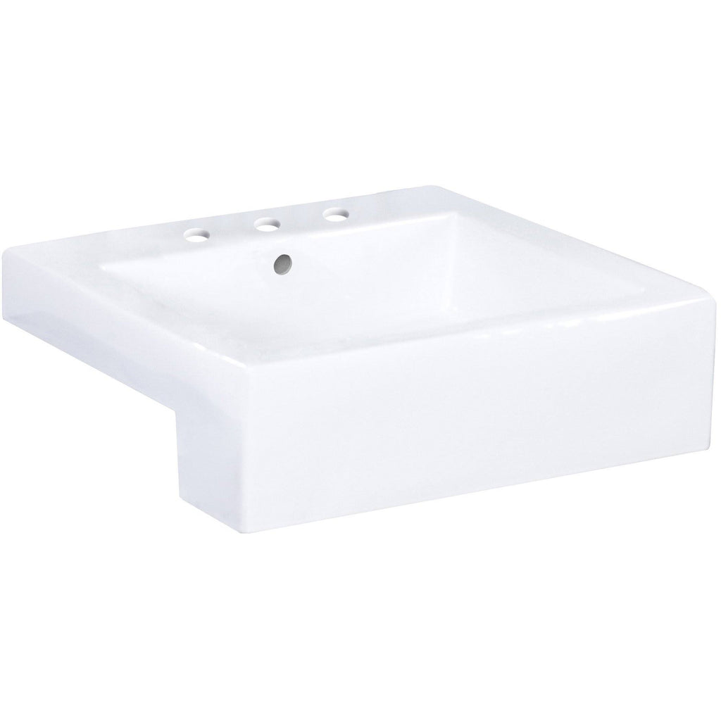Semi-Recessed White Vessel H781267