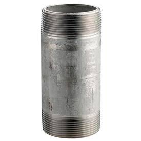 SS 316/316L Schedule 80 Seamless Extra Heavy Pipe Nipple 3/8x4-1/2 NPT Male O694536