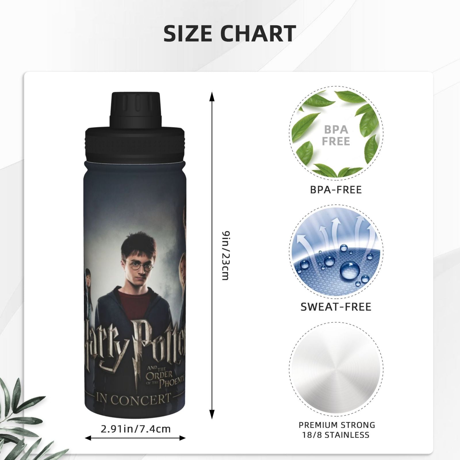 Insulated Stainless Steel Water Bottle 18OZ G122