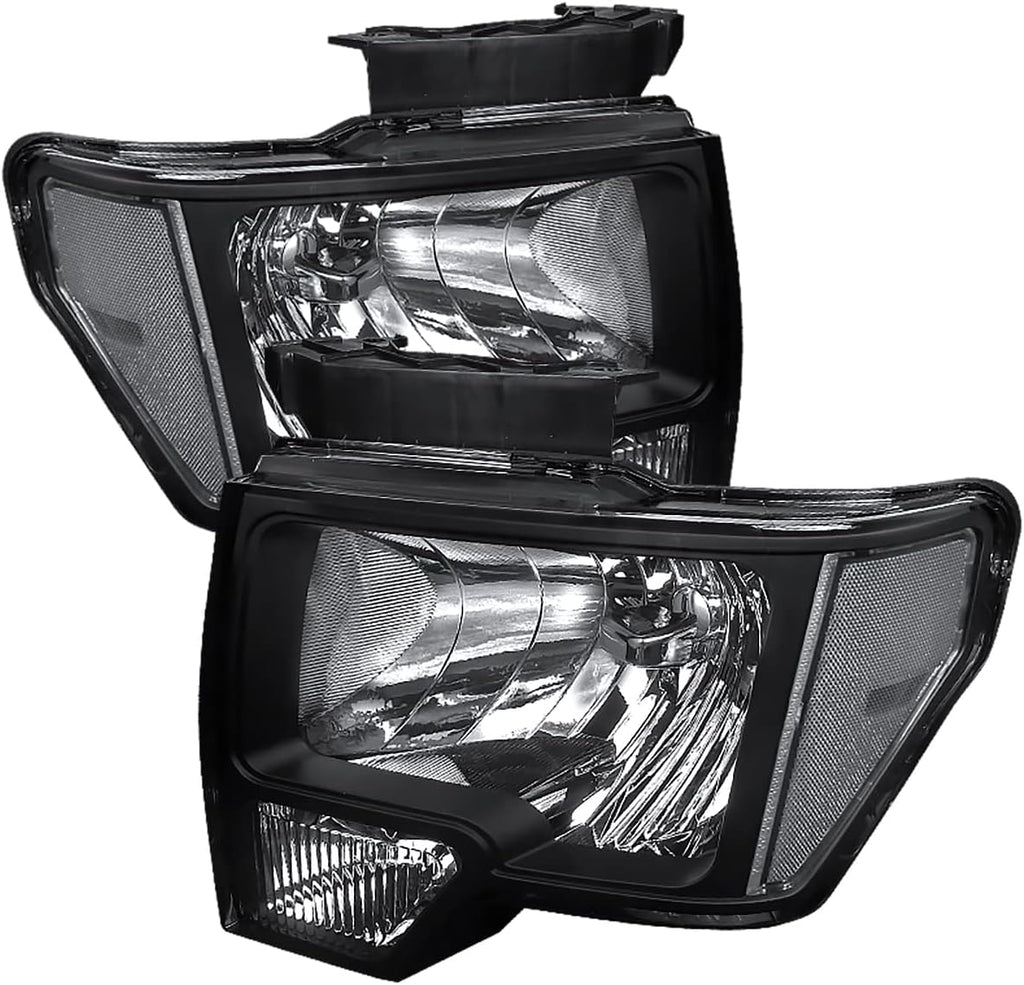 Euro Black Headlights Pair Z556066