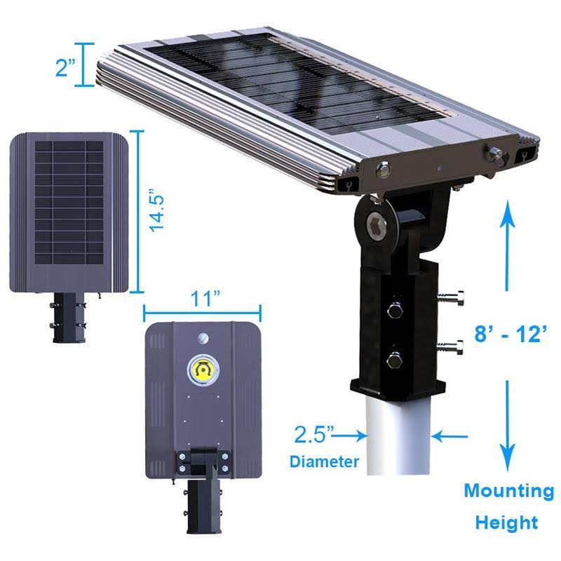 Silver Solar Hybrid LED Street Light I9680