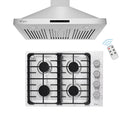 30" Gas Cooktop and 36" Wall Mount Range Hood H3407