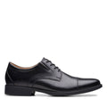 Clarks Mens Whiddon Cap Black Leather Size 14 O4192