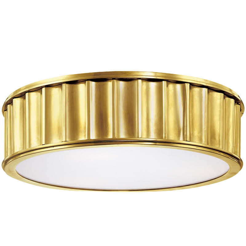 Polished Nickel 2 Light Flush Mount D2846