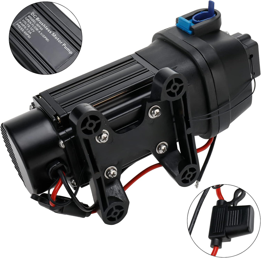 Water Diaphragm Self Priming Pump 40PSI 4.5GPM 12V Automatic P179535
