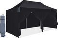 10'x20' Enclosed Instant Pop Up Canopy Tent with Removable Sides Walls Z11323