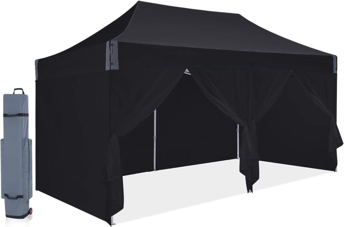 10'x20' Enclosed Instant Pop Up Canopy Tent with Removable Sides Walls Z11323