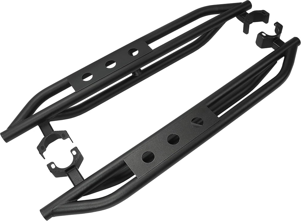 Black Steel Running Board Step Rails A974803