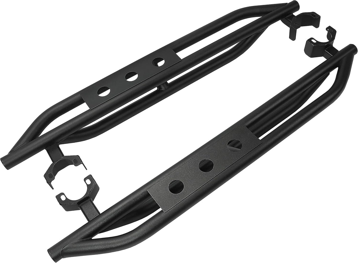 Black Steel Running Board Step Rails A974803