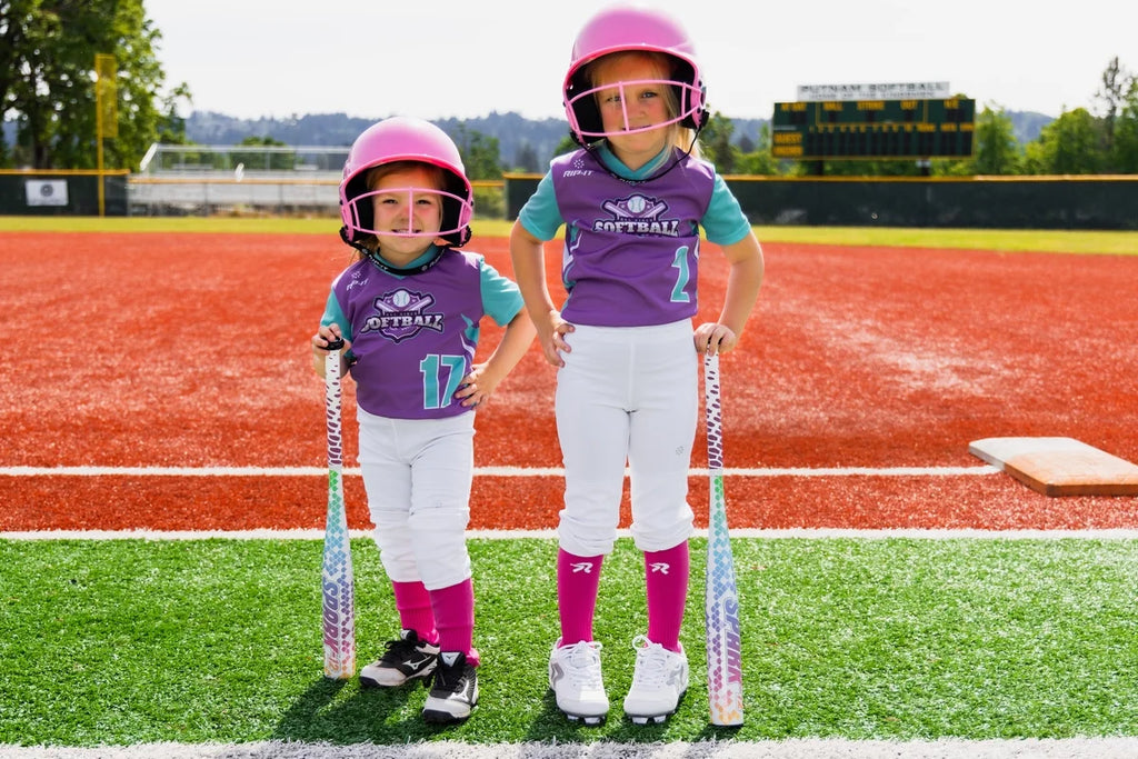 Aqua Purple Pink Fast-Pitch Bat 27 inch O31626