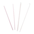 White with Red Swirl Stripes Paper Wrapped Straws E3420