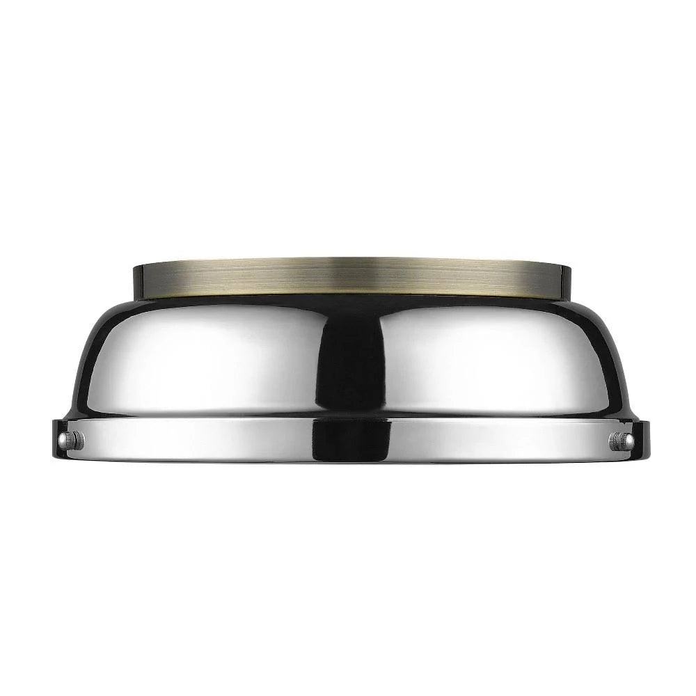 Aged Brass Flush Mount D8973