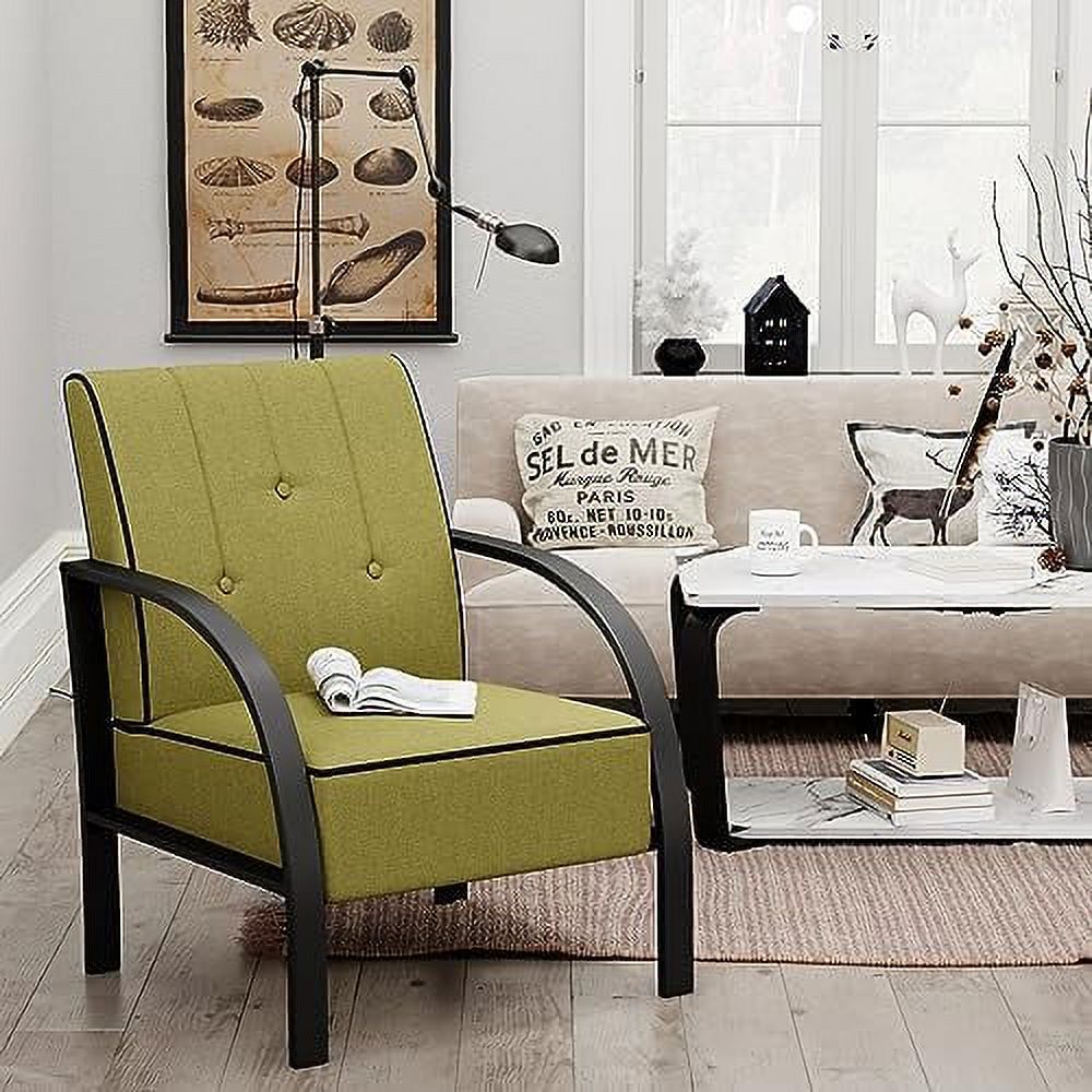 Green Upholstered Accent Chair B3365
