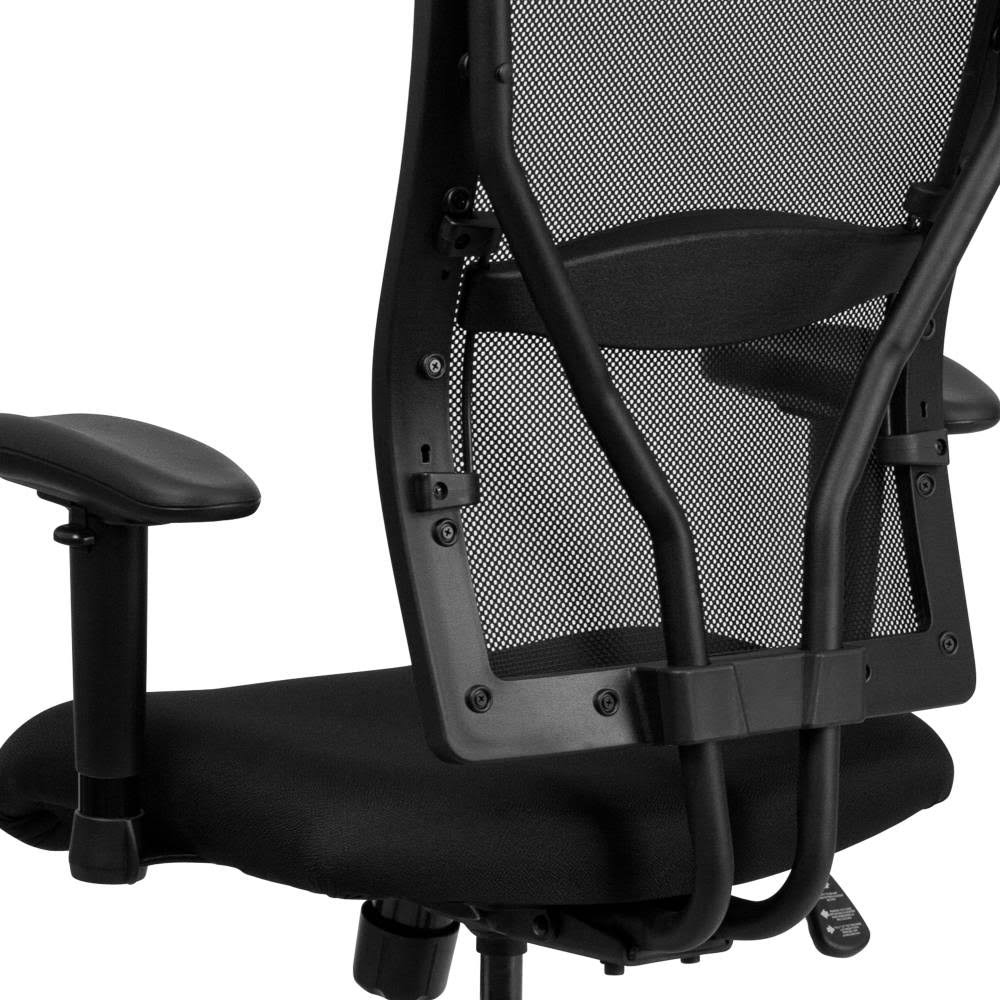 Black Mesh Office Chair with Arms, 400 lb. Capacity C766211