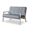 Gray Loveseat D6209