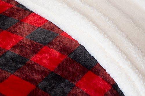 Twin Plush Plaid Bedding Set X189666