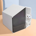 XL Semi-Closed Cat Litter Box with Scoop K7362