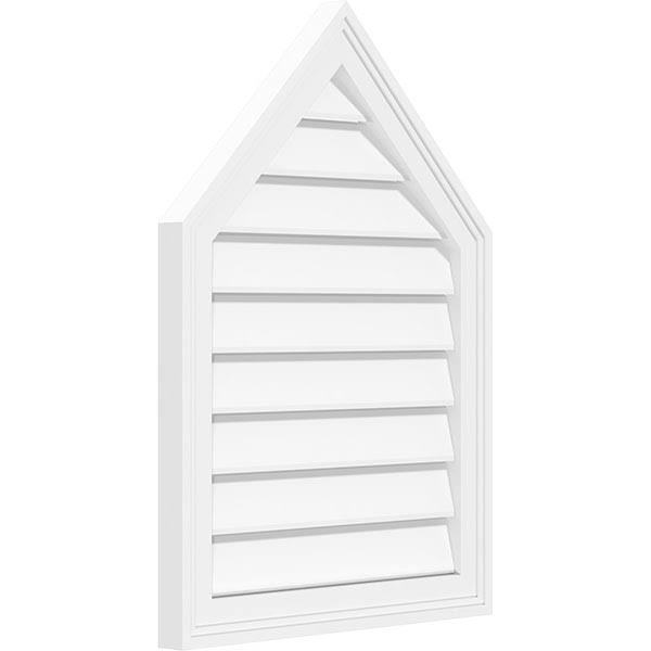 Peaked Top Surface Mount PVC Gable Vent Q7622