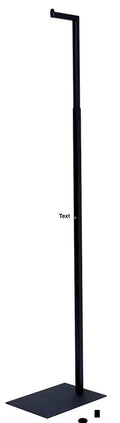 Matte Black Single Garment Display Rack M278