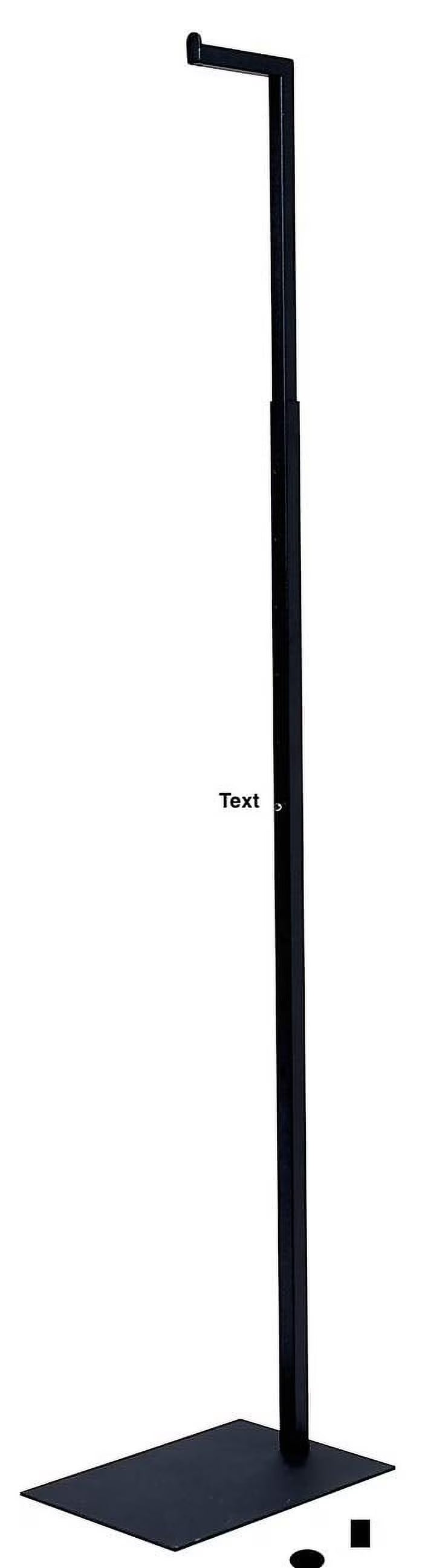 Matte Black Single Garment Display Rack M278