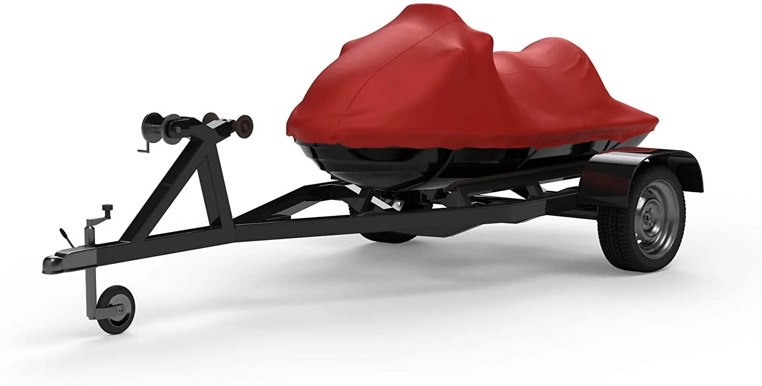 RED Jet Ski Cover with Trailer Straps and Storage Bag B9684