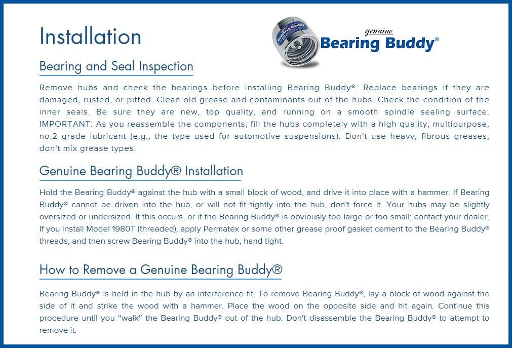 Bearing Buddy 1.980 Stainless Steel Wheel Center Caps (2 Pairs) L3272