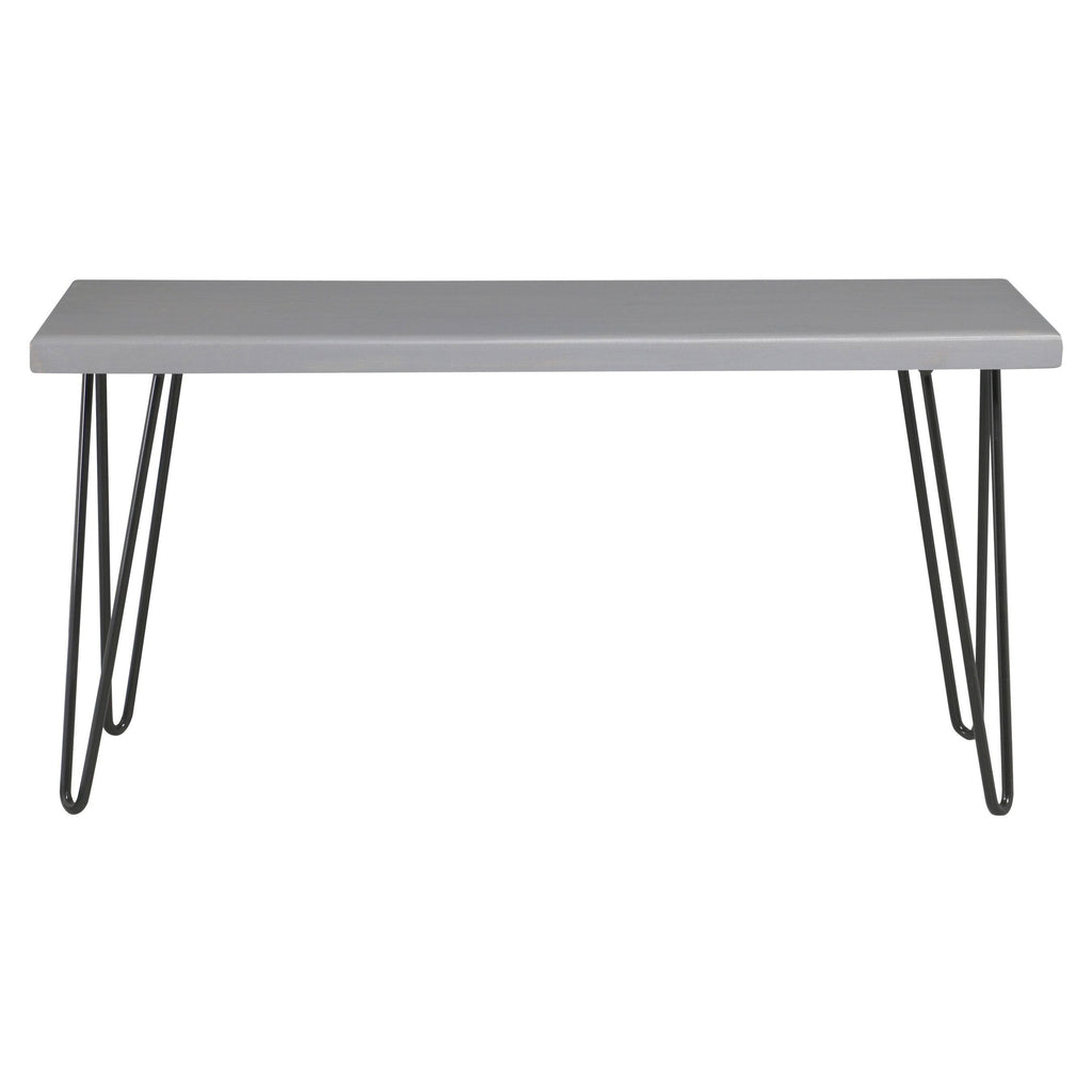 Weathered Gray Wood Bench V335140