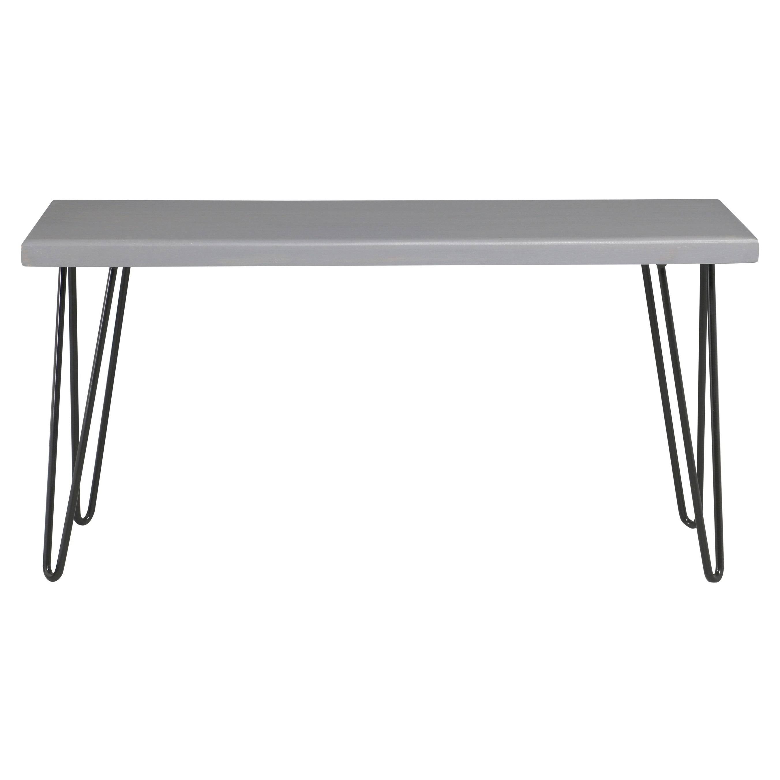 Weathered Gray Wood Bench V335140