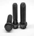 1 1/8-12 x 3 Fine Thread 12-Point Flange Screw Alloy Steel Thermal Black Oxide X995564