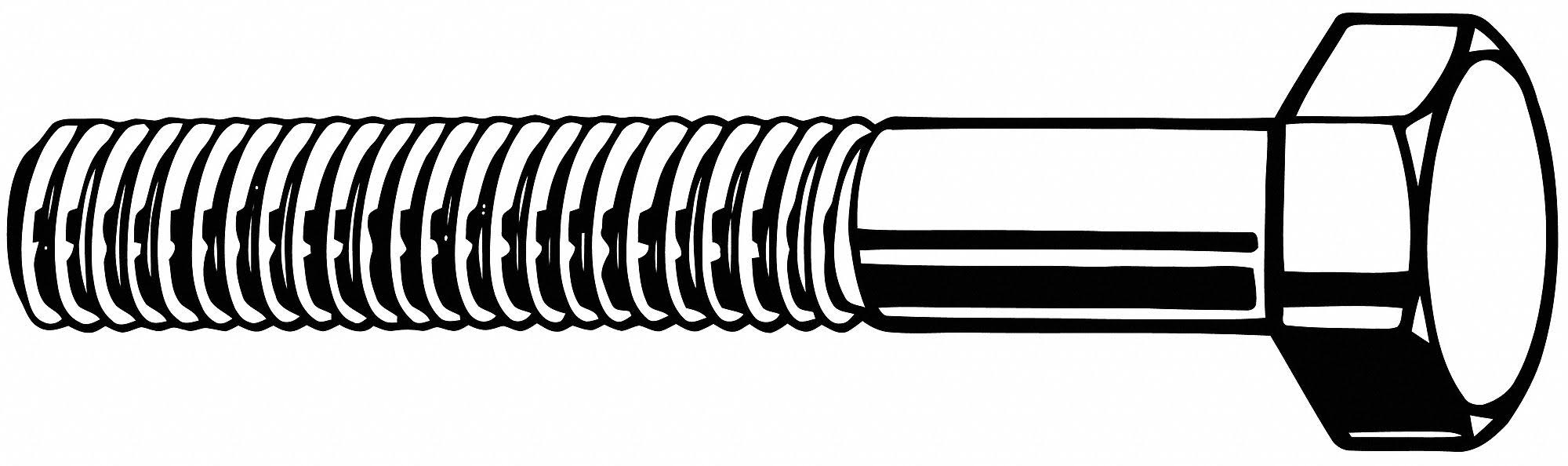 1/4-28X2-3/4 Steel Gr 5 Zp Hhcs N7801
