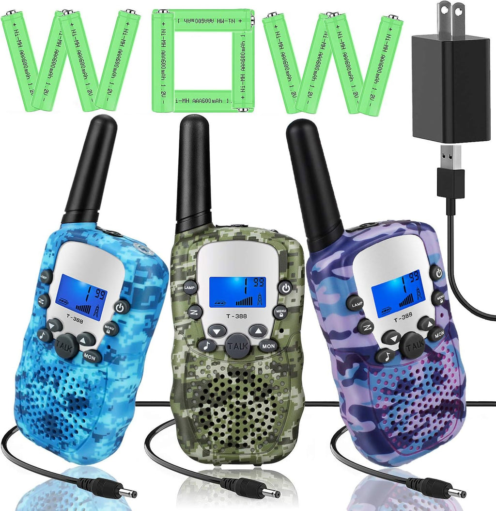 Rechargeable 3 Pack Walkie Talkies K171400