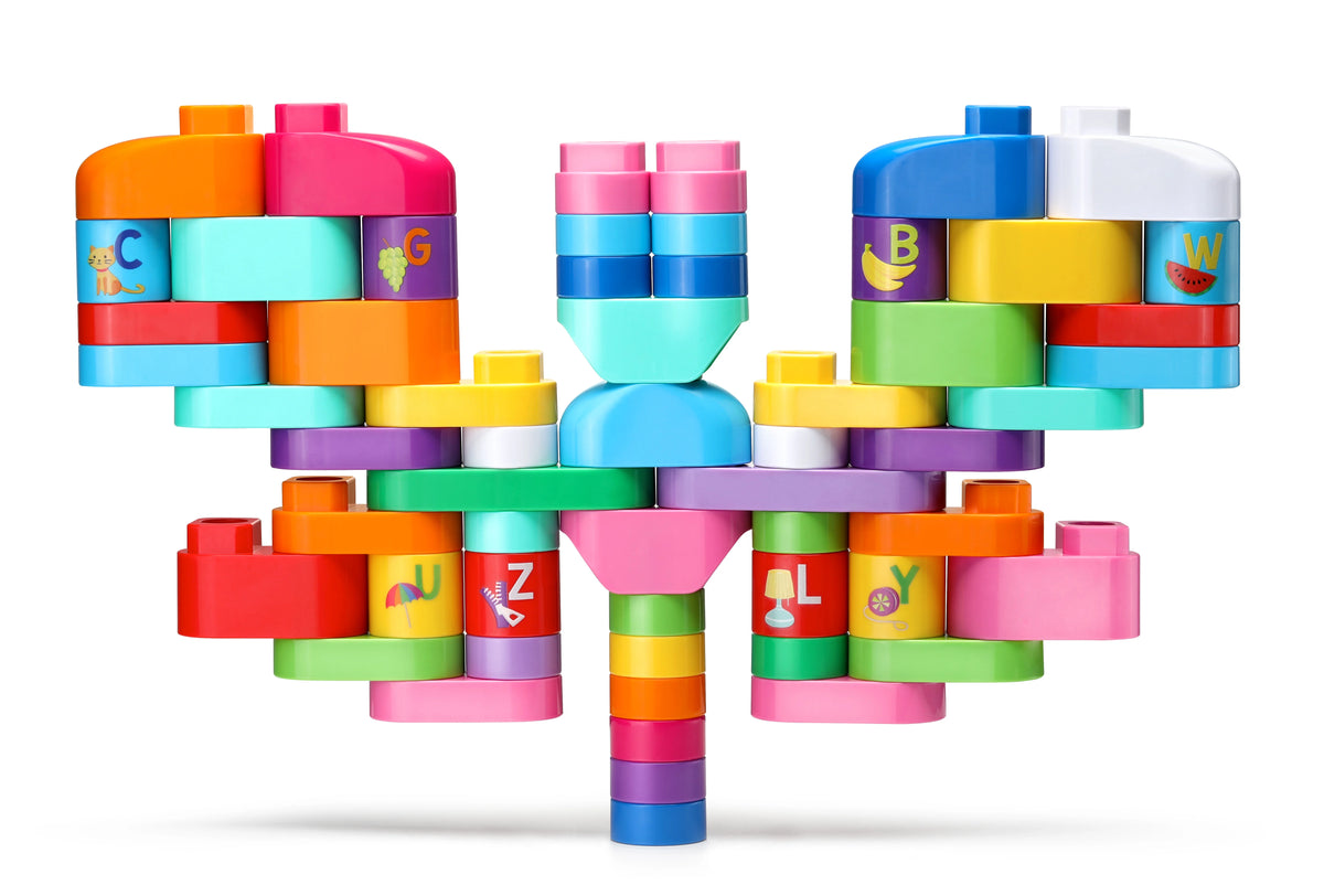 81-Piece Jumbo Blocks Box (Pink) B694710