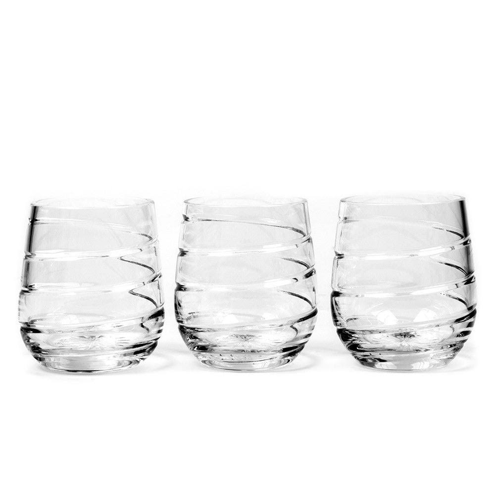Set of 6 Clear Crystal Whiskey Glass V3482
