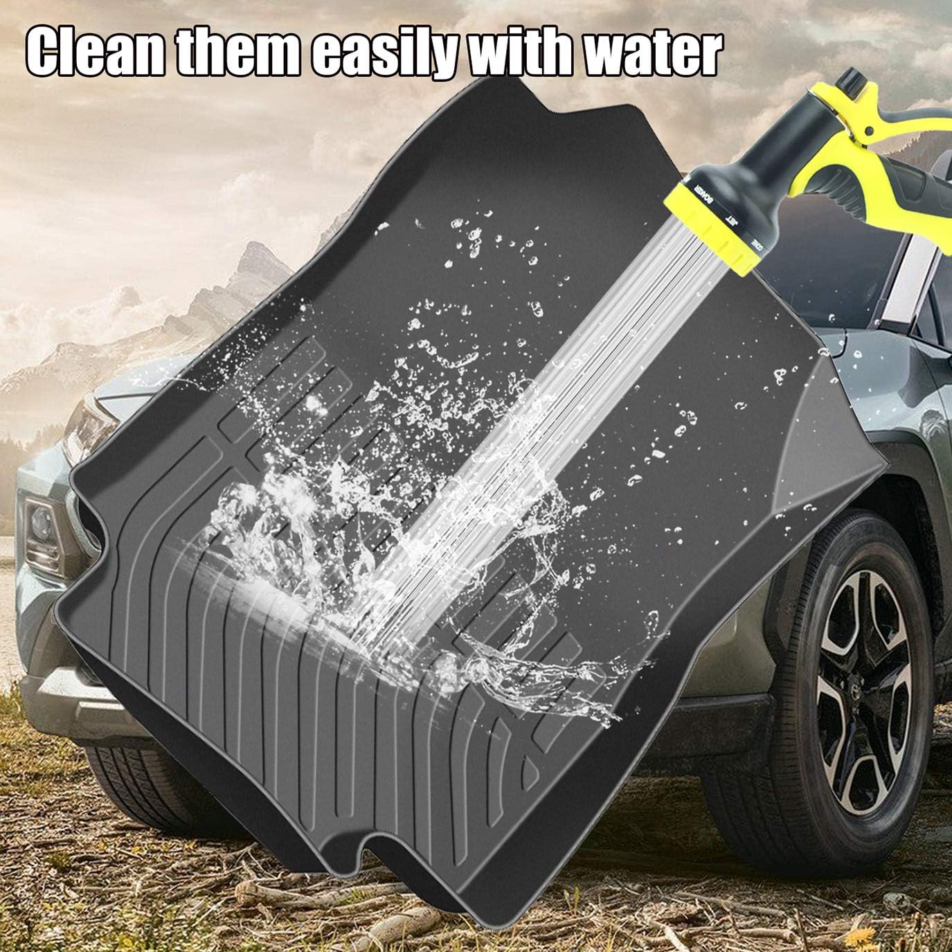 Black Floor Mats Replacement for Subaru Forester Front and Rear Car Carpet M783