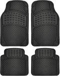 Black 4-Piece Rubber Floor Mats O891031