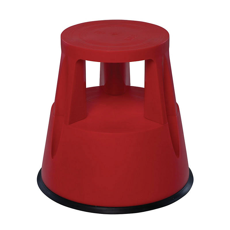 Red Plastic Step Stool O9717