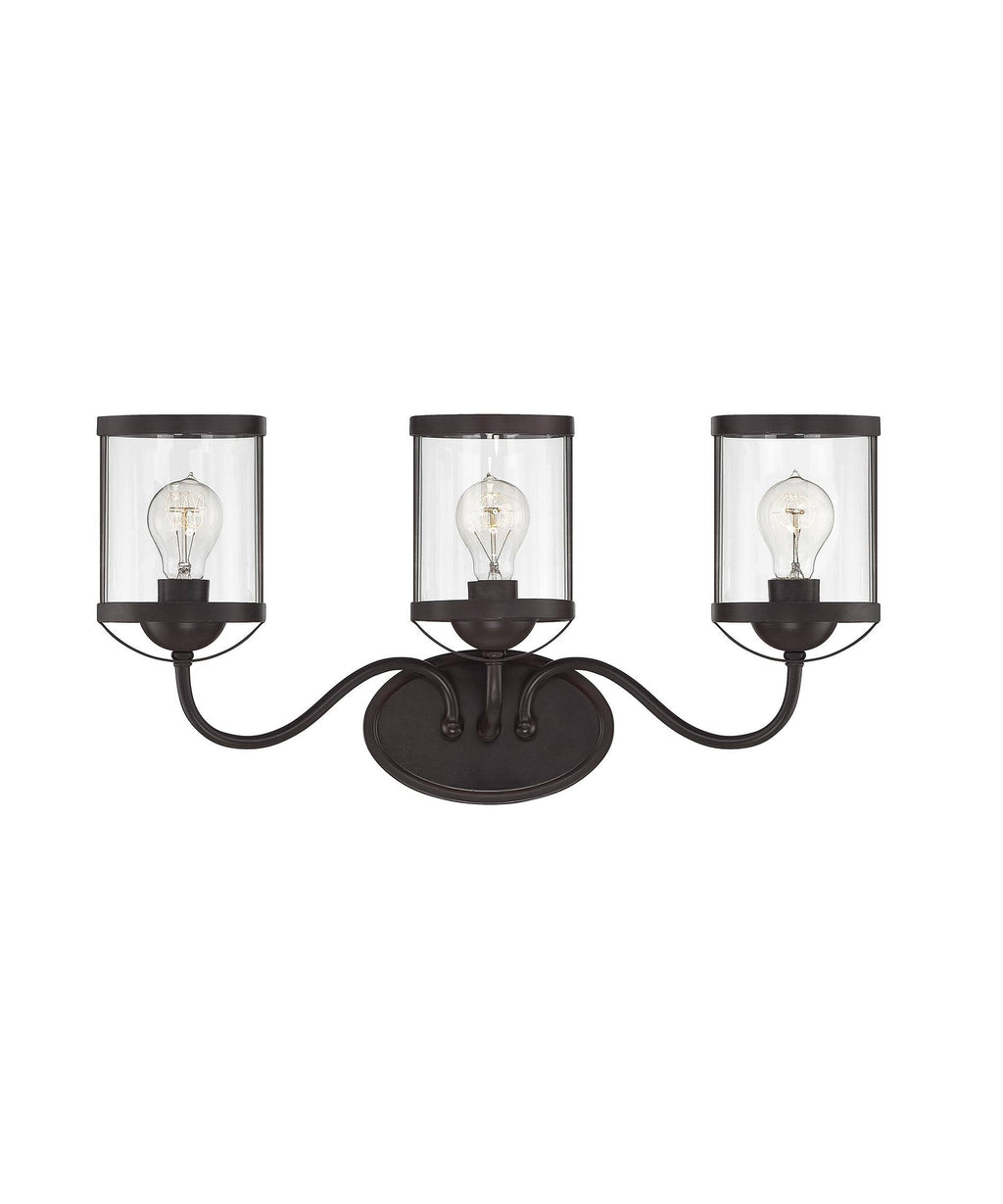 English Bronze 3 Light Bath Bar L13044