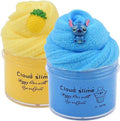 2 Pack Cloud Slime Kit, Non-Sticky Scented DIY Sludge Toy (8oz) O49396