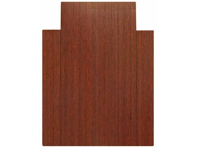 Bamboo Roll-Up Chairmat, 55x22 x 57x22 / Dark Cherry Q27262