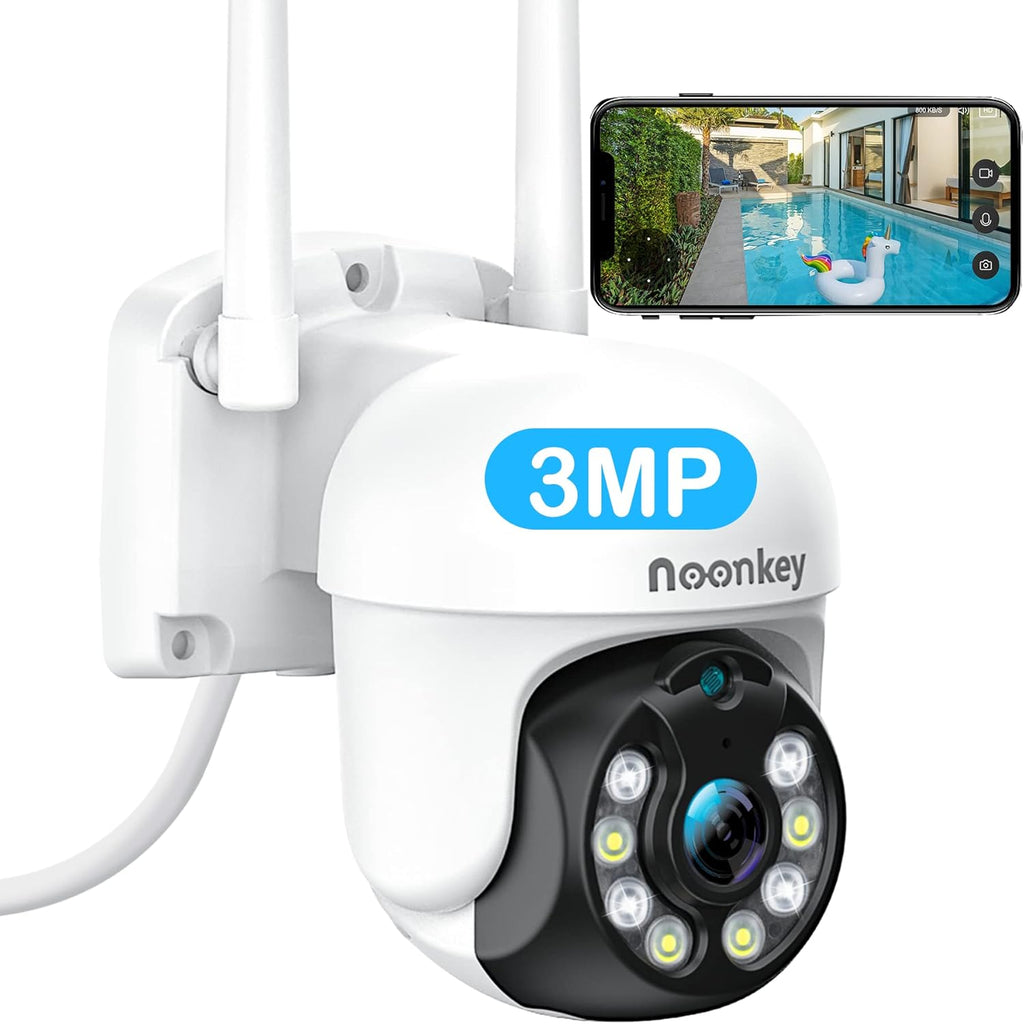 3MP 360 Degree Pan Tilt Auto Tracking 8X Zoom Wired Security Camera P156716