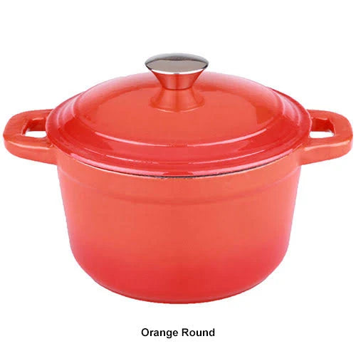 5 qt Blue Cast Iron Oval Covered Casserole X174992