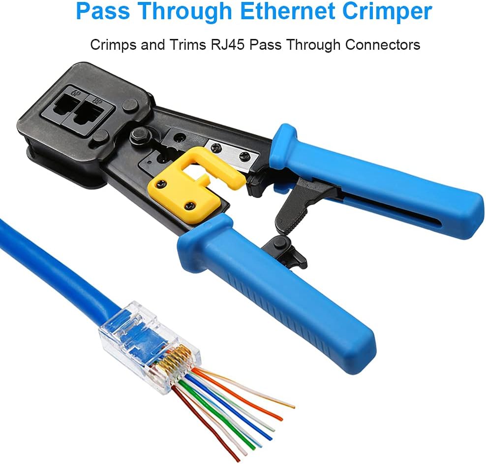 RJ45 Crimp Tool Kit with 50PCS Connectors T881