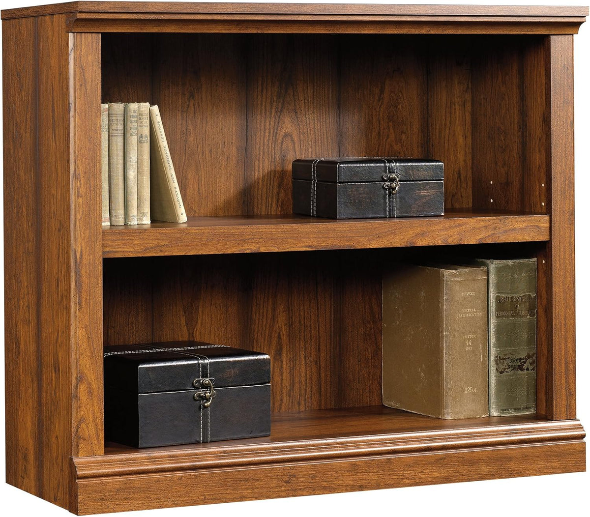 2-Shelf Bookcase, Salt Oak finish X55574