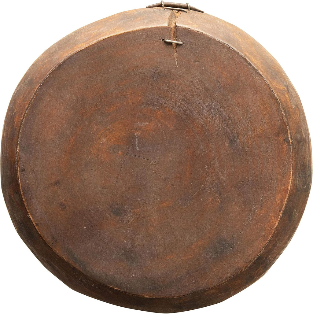 Brown Mango Wood Pedestal T868