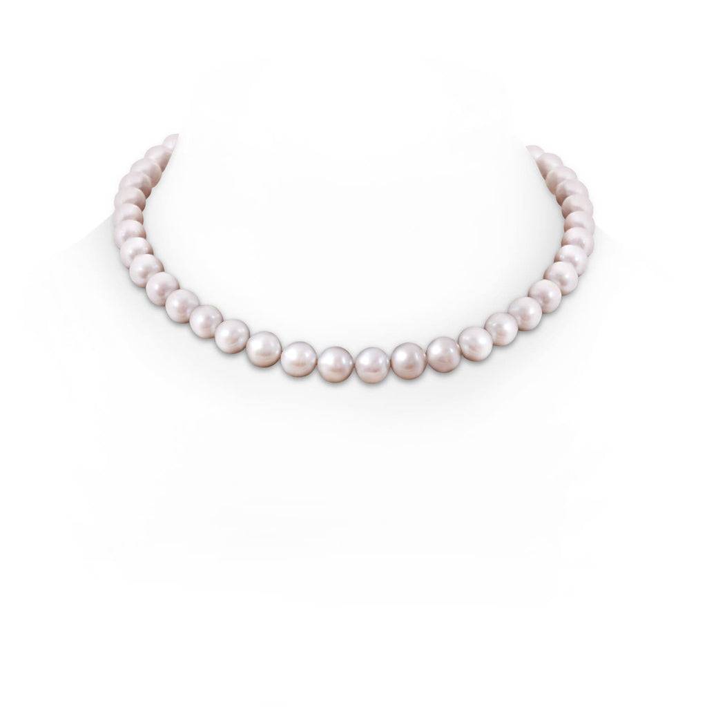 10-11mm Freshwater Cultured Pearl Single Strand Necklace in 14K White Gold O50711