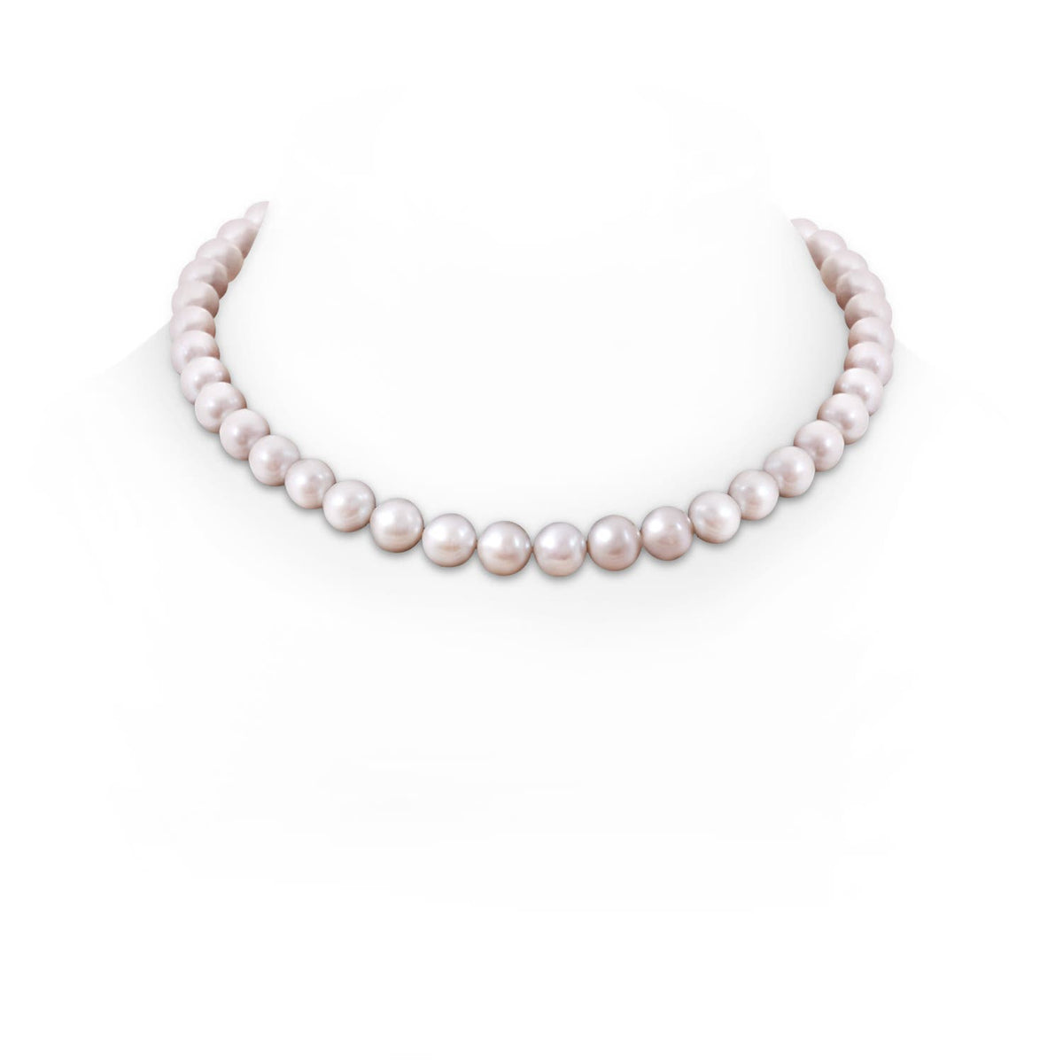 10-11mm Freshwater Cultured Pearl Single Strand Necklace in 14K White Gold O50711