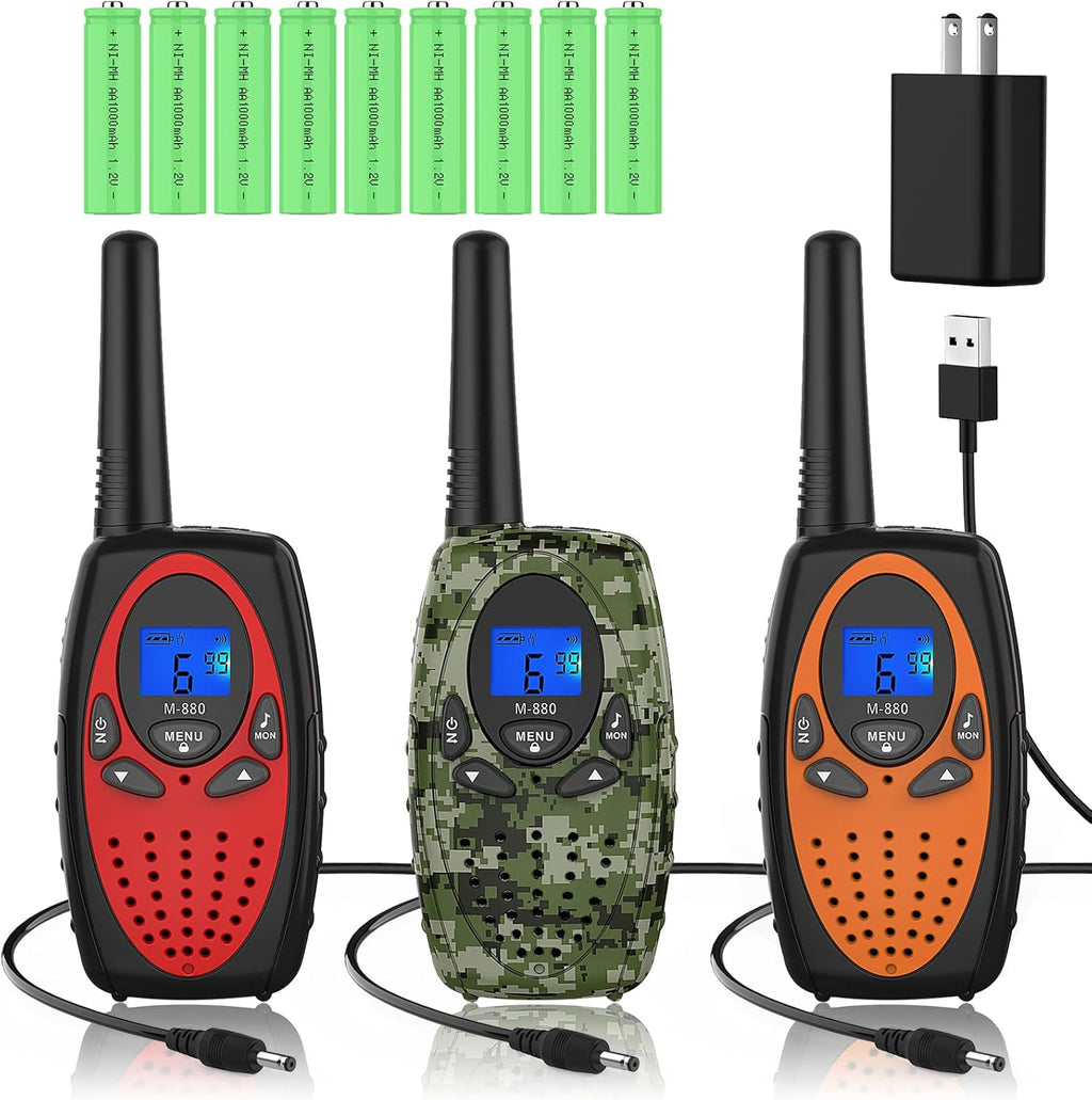 Rechargeable 3 Pack Walkie Talkies K171400