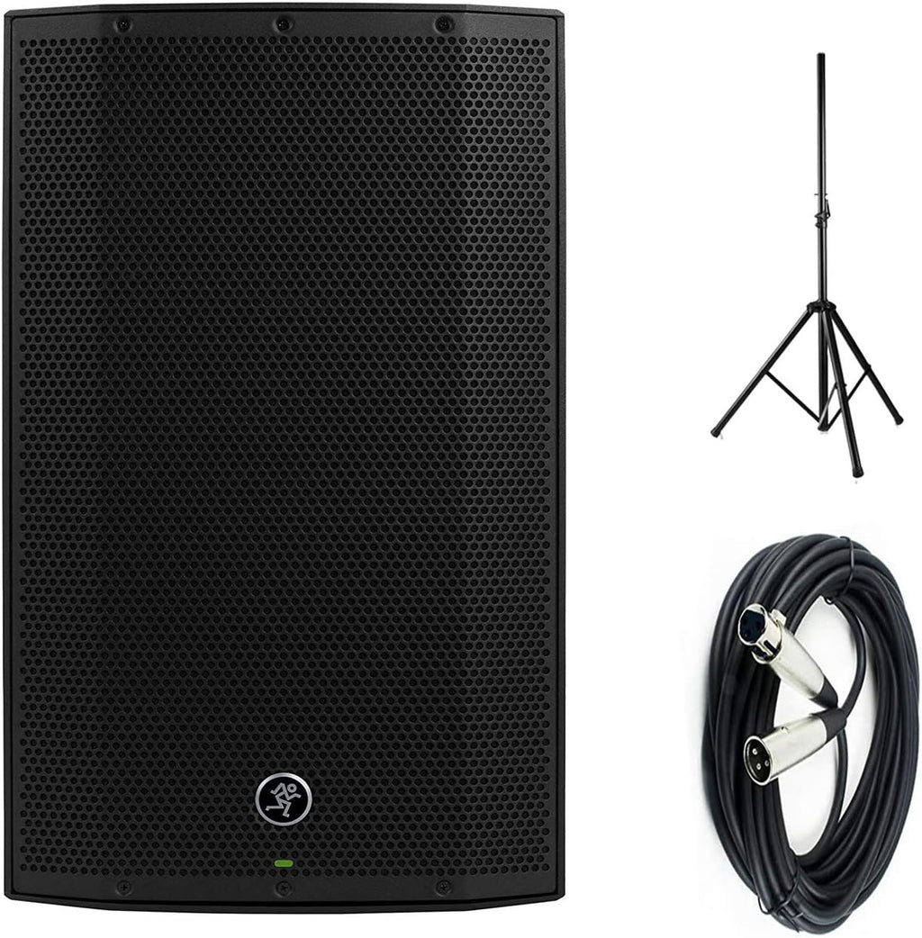 1300W 12 Powered Loudspeaker with Steel Speaker Stand and XLR-XLR Cable B862400